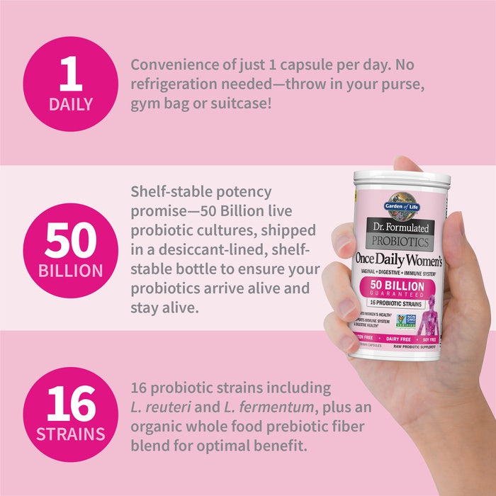 Garden of Life Once Daily Probiotics for Women30 Capsules